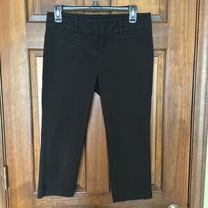 Ann Taylor Signature Black Capris, 4 Petite